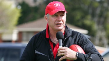 Former St Kilda player and ex-Richmond coach, Danny Frawley, said he would hold Caroline Wilson under the water.