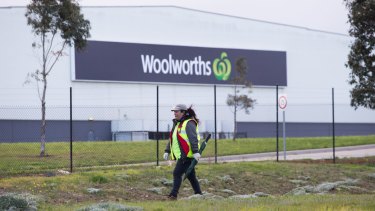 The Woolworths liquor distribution centre at Laverton.