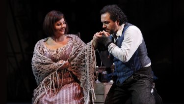 Lianna Haroutounian (Mimi) and Gianluca Terranova (Rodolfo) sang with such power some thought they were miked.