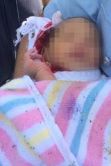 The newborn baby found in a drain at Quakers Hill in November 2014.