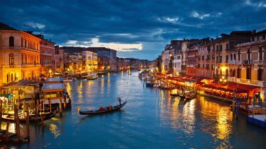 A section of Venice's famous waterways.