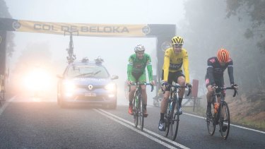 tour de france snowy mountains