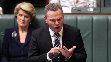 Education Minister Christopher Pyne has warned that Labor's actions could cause up to 1500 researchers to lose their jobs in the years ahead.
