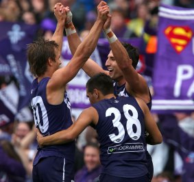 Matthew Pavlich kicked eight goals to help put the Eagles to the sword in the second Western Derby of 2012