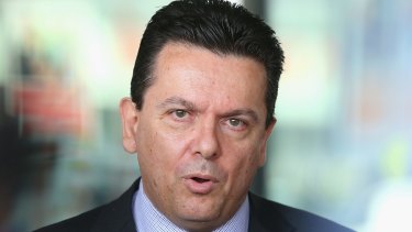 Independent senator Nick Xenophon: "The whole idea is for the Libs to do the right thing on submarines."