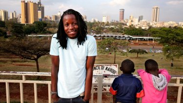 Eugene Mbugua, 23, is the creator and producer of the popular African TV show <i>Young Rich</i>.