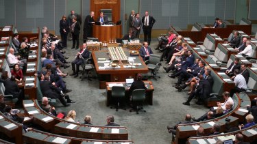 The government seen voting against putting their own small business budget measures to an immediate vote.