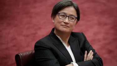 Senator Penny Wong's online profile has been sabotaged.  