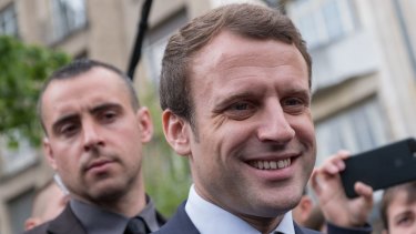 French presidential candidate Emmanuel Macron.