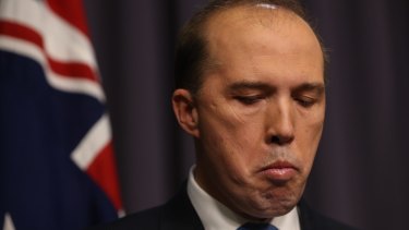 Immigration Minister Peter Dutton has been drawn into the saga after sending a text message to the wrong recipient. 