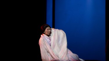 Hiromi Omura in the title role in Opera Australia's production of Puccini's <i>Madama Butterfly</i>.