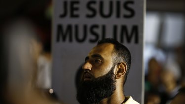 'Je Suis Muslim': A Muslim man defends his religion in Lakemba.
