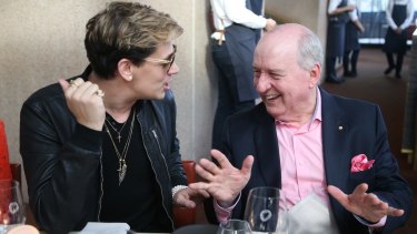 Birds of a feather: Milo Yiannopoulos with Alan Jones.