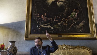 Mayor Ignazio Marino in his office in Rome this week. 