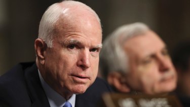 Senator John McCain has said he will Rex Tillerson written questions regarding Russia "and other matters".
