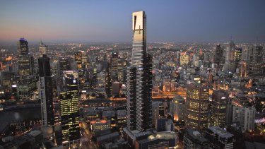 The Eureka Tower is stumpy compared to the Middle East mega towers.