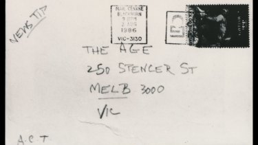 On August 4, 1986, The Age received a letter from a group calling itself the Australian Cultural Terrorists.