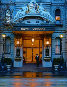 High tea at the Hotel Windsor. The hotel is considered to be a Melbourne institution.
