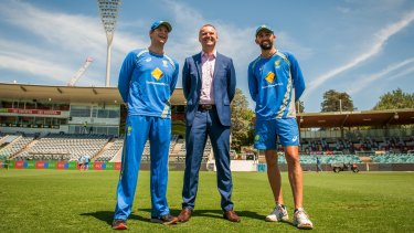 Capital gain: Australian captain Steve Smith and his men will first return to Canberra in December for an ODI against New Zealand.