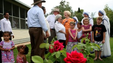 In 2008, the then governor-general toured the Murray-Darling basin. Dame Quentin talked with locals at a reception in Bourke.