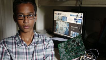 "It made me feel like I wasn't human": Ahmed Mohamed at his home in Irving, Texas.