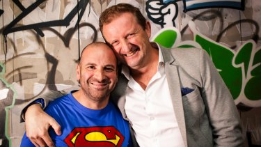 George Calombaris and Troy McDonagh, chief executive of Made Establishment Group