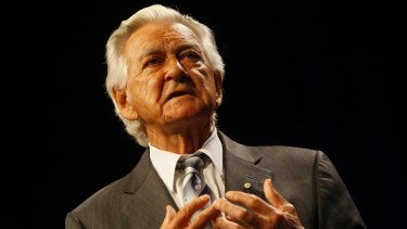 Bob Hawke, pictured at a previous event, said there were too many career politicians in office.