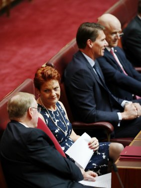 Senator Pauline Hanson still hasn't decided whether to vote for the media reform bill, but Senators Cory Bernardi and David Leyonhjelm will vote for it. 