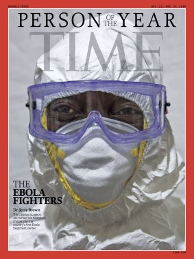 Liberian Dr Jerry Brown on the cover of Time magazine.
