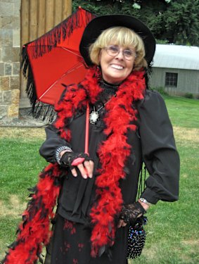  A volunteer at historic Anderson House in The Dalles on the Columbia River. 