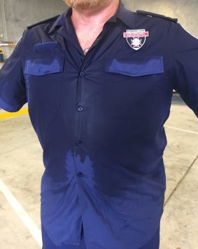 Paramedic unions say the current NSW Ambulance shirts pose an "unacceptable risk".