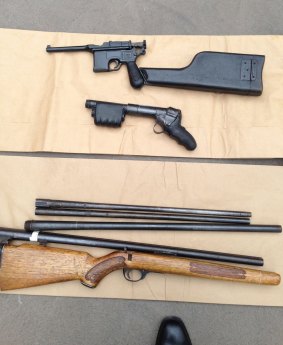 A friend said the homemade firearms made by Michael James Holt showed a high degree of skill.