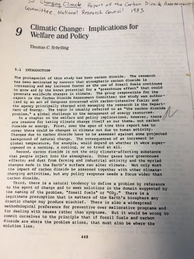 The National Research Council in the US was already assessing the risks from climate change back in 1983.