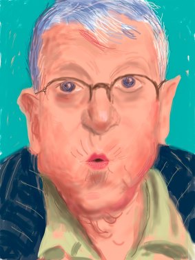 David Hockney's <i>Self Portrait, 25 March 2012, No. 2</i> iPad Drawing. 