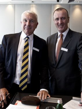 Chairman John Hartigan and CEO Ian Audsley of Prime Media.