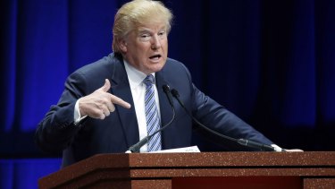 Republican presidential candidate Donald Trump on Syrian refugees: "If I win, they're going back."