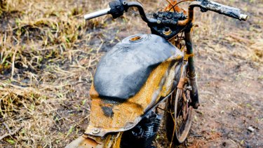 The Kaiowa say farmers burnt their motorbikes as part of the violent effort to expel them from Yvu Farm.