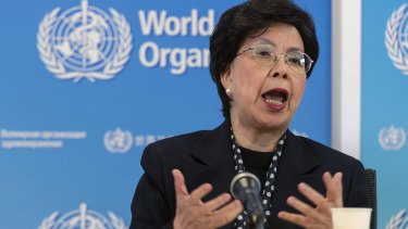 China's Margaret Chan, General Director of the World Health Organisation, in Geneva on Tuesday.
