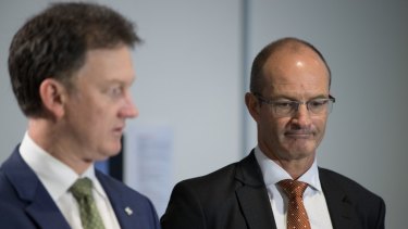 AMA president Michael Gannon (left) and NSW president Brad Frankum.
