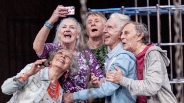 <i>Seventeen</i> is a rite of passage story starring a cast of silver-haired Australian actors including (from left) Anna Volska, Maggie Dence, John Gaden, Peter Carroll and Barry Otto. 