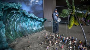 A diorama recreates the horror of 2004 at Aceh's Tsunami museum.