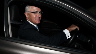 Malcolm Turnbull arrives at Parliament House on Wednesday.