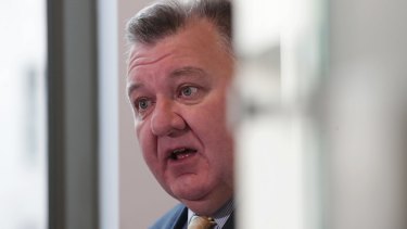 Liberal MP Craig Kelly at Parliament House in Canberra.