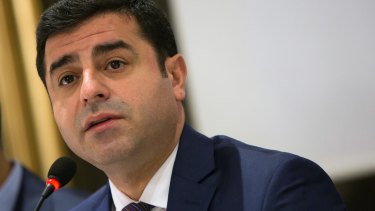Selahattin Demirtas, leader of the opposition HDP. His Kurdish-dominated party's breakthrough success in June precipitated a second election within a year.