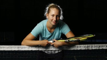 "I love being here": Daria Gavrilova prepares for the Australian Open wildcard playoff. 