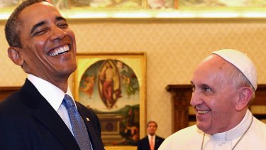 US President Barack Obama and Pope Francis are widely admired by Australians.