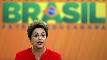 Brazil's President Dilma Rousseff speaks as she launches an infrastructure program at the Planalto Palace in Brasilia last month.