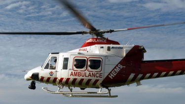 A man is being flown to The Alfred with extensive burns after an explosion in the state's northeast. 