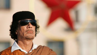 Muammar Gaddafi, seen here in Minsk in 2008, ruled Libya for more than 40 years before he was deposed and brutally murdered.  