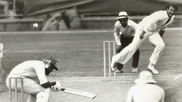Dennis Lillee was a fearsome sight for opposing batsmen.